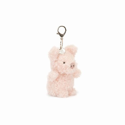 Jellycat Little Pig Bag Charm New Zealand | AOUEW2836